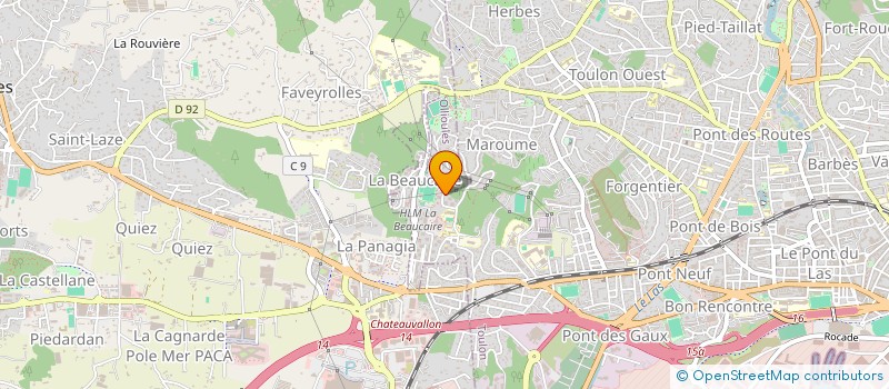 localisation de l'entreprise MADAME SIHEM MAHIOUF  TOULON