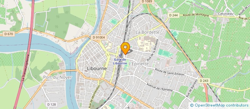 localisation de l'entreprise MADAME SIKA AJAVON  LIBOURNE