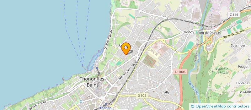 localisation de l'entreprise MADAME SILENE CLEYRAT à THONON-LES-BAINS