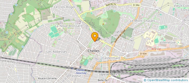 localisation de l'entreprise MADAME SILIA LEMBI BILALI  CHELLES