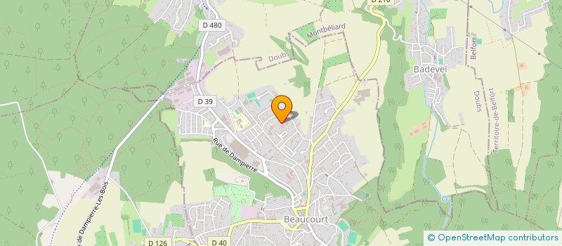 localisation de l'entreprise MADAME SILVANA AL SALMAN  BEAUCOURT