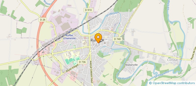 localisation de l'entreprise MADAME SILVANA BONVISSUTO à RUFFEC