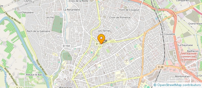 localisation de l'entreprise MADAME SILVANA BRAJKOVIC  BEZIERS