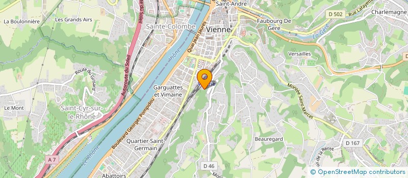 localisation de l'entreprise MADAME SILVANA COLLORAFI à VIENNE