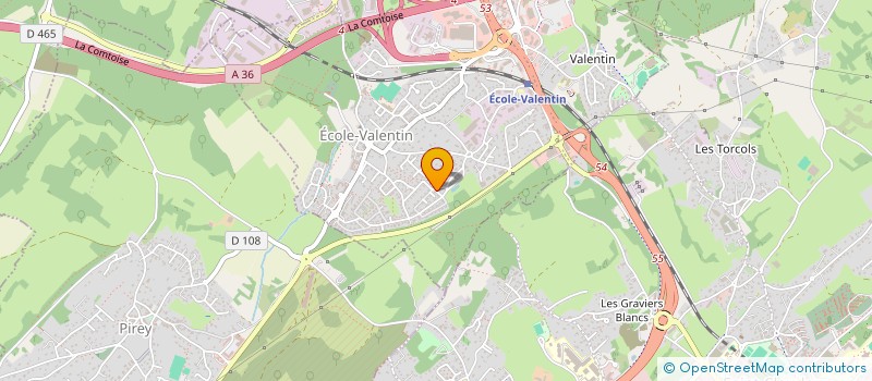 localisation de l'entreprise MADAME SILVANA DAGA  ECOLE-VALENTIN