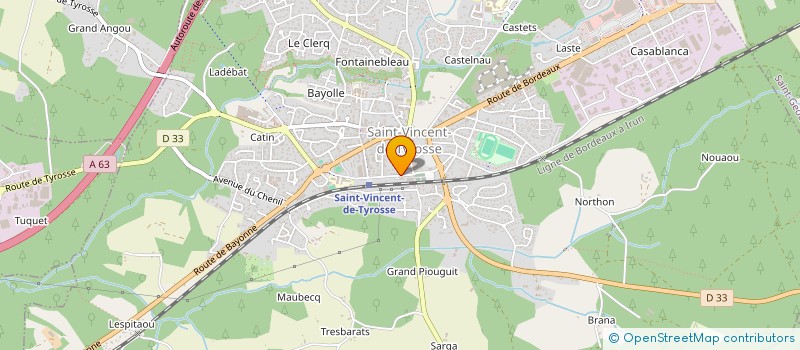 localisation de l'entreprise MADAME SILVANA DOS SANTOS BATISTA à SAINT-VINCENT-DE-TYROSSE