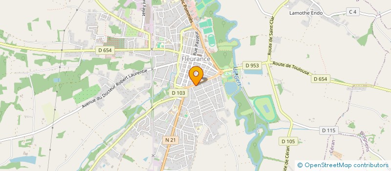 localisation de l'entreprise MADAME SILVANA MAGNAN  FLEURANCE