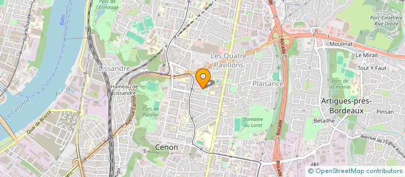 localisation de l'entreprise MADAME SILVIA AFONSO  CENON