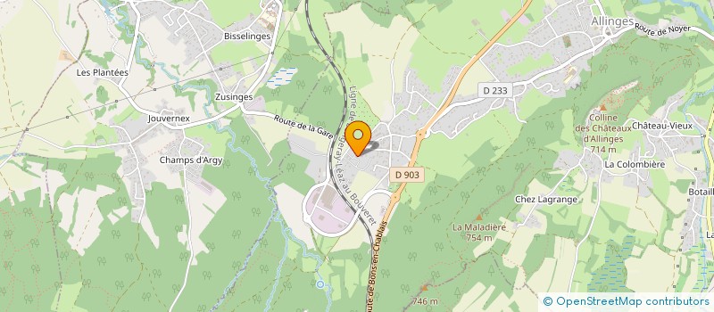 localisation de l'entreprise MADAME SILVIA BUTTAZZO  ALLINGES