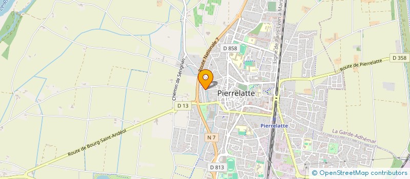 localisation de l'entreprise MADAME SILVIA CASSONNE  PIERRELATTE