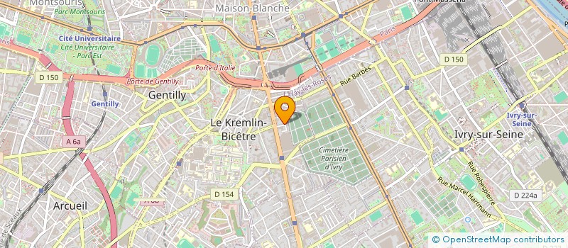 localisation de l'entreprise MADAME SILVIA CERUTTI ALBARELLO  LE KREMLIN-BICETRE