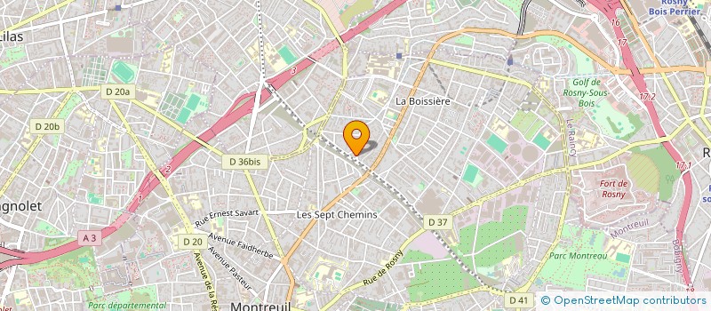 localisation de l'entreprise MADAME SILVIA DA COSTA à MONTREUIL