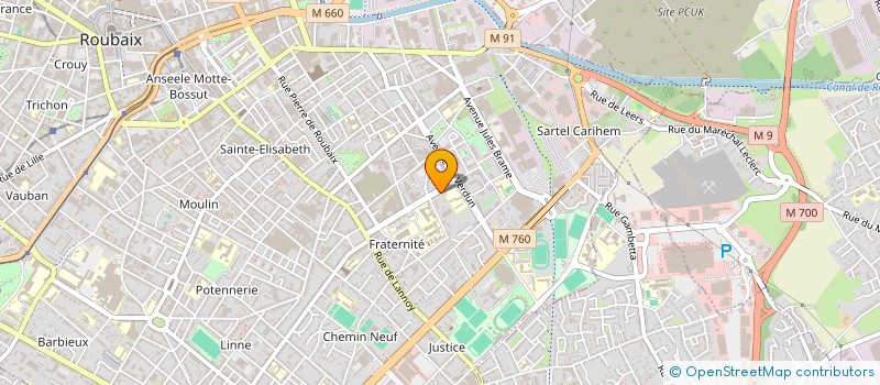 localisation de l'entreprise MADAME SILVIA DA COSTA  ROUBAIX