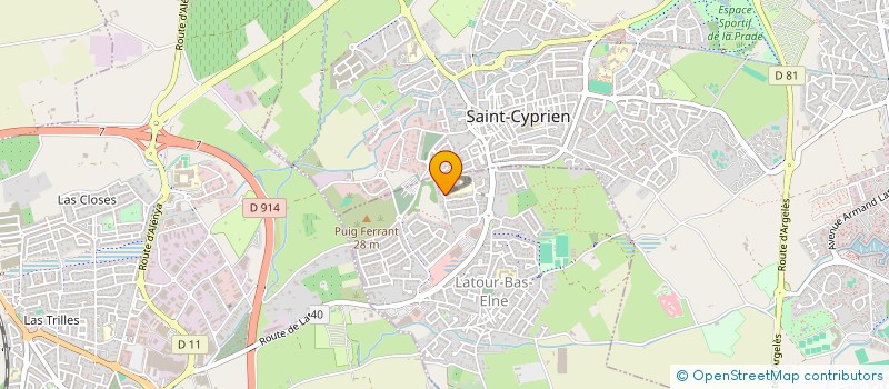 localisation de l'entreprise MADAME SILVIA DIAZ DUATIS  LATOUR-BAS-ELNE