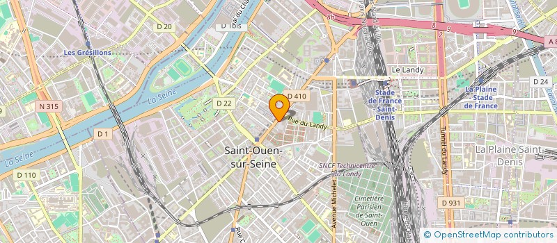 localisation de l'entreprise MADAME SILVIA FRANCONE à SAINT-OUEN-SUR-SEINE