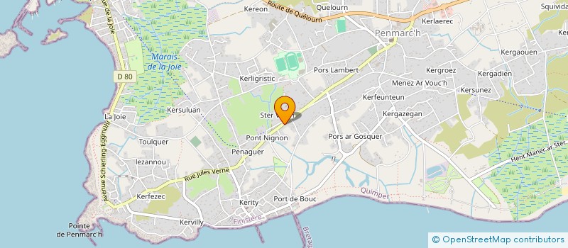 localisation de l'entreprise MADAME SILVIA FUERTE  PENMARCH