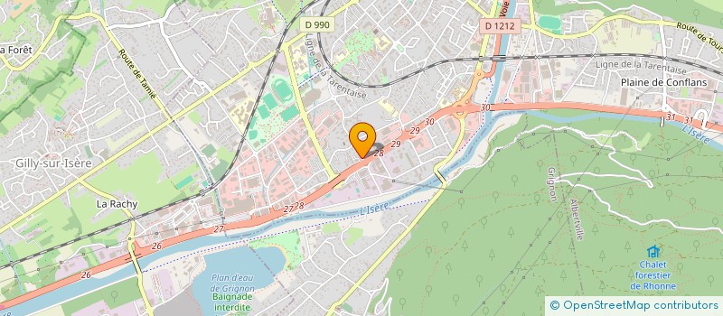 localisation de l'entreprise MADAME SILVIA GARCES DIAS  ALBERTVILLE