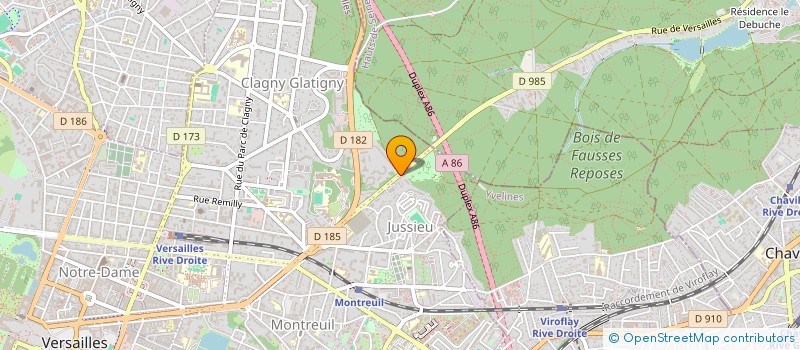 localisation de l'entreprise MADAME SILVIA HUSTIU à VERSAILLES