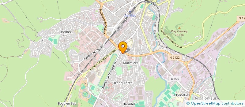 localisation de l'entreprise MADAME SILVIA-LUMINITA ROSU à AURILLAC