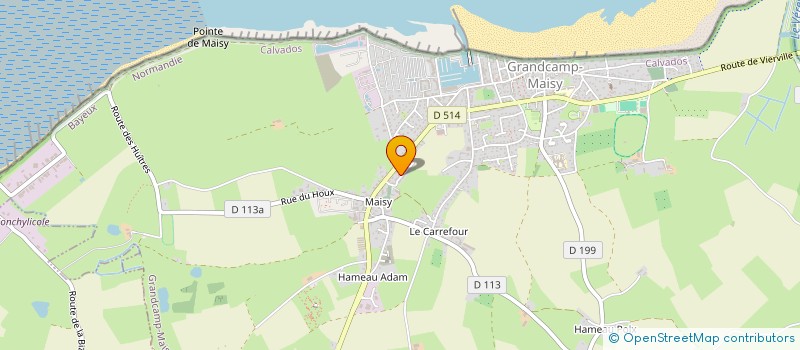 localisation de l'entreprise MADAME SILVIA MACIEL DE MELO  GRANDCAMP-MAISY