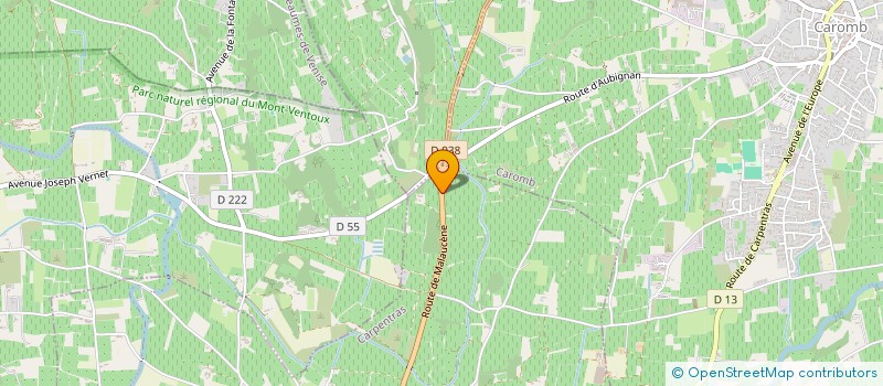 localisation de l'entreprise MADAME SILVIA MEYNARD  CARPENTRAS