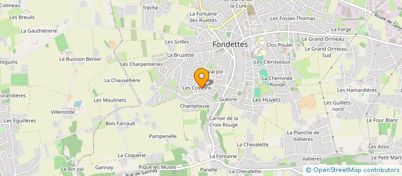 localisation de l'entreprise MADAME SILVIA ORTIZ SANCHEZ  FONDETTES