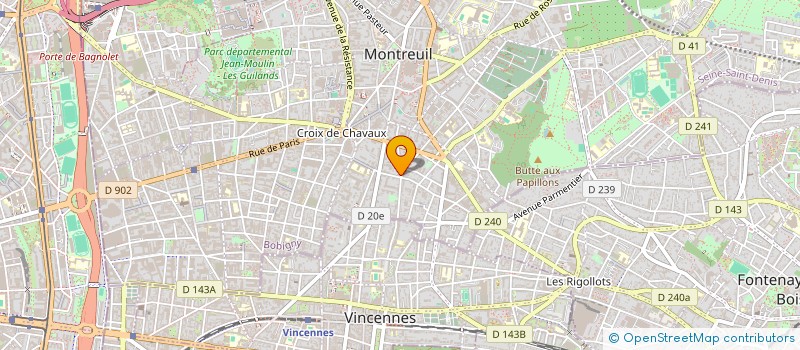 localisation de l'entreprise MADAME SILVIA PEREIRA GONCALVES à MONTREUIL