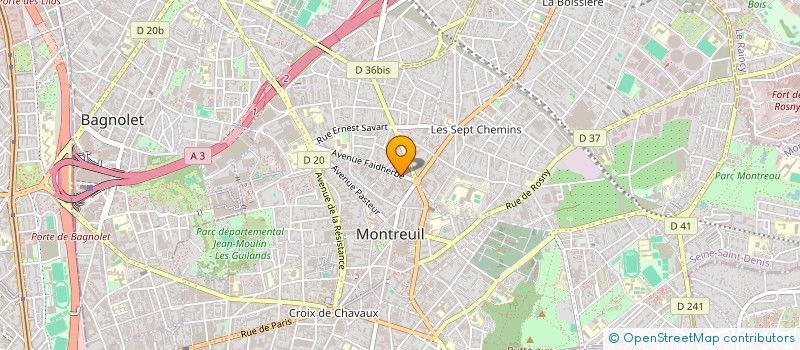 localisation de l'entreprise MADAME SILVIA SEGNERI à MONTREUIL