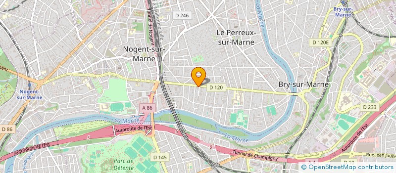 localisation de l'entreprise MADAME SILVIA SPANU  LE PERREUX-SUR-MARNE