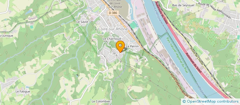 localisation de l'entreprise MADAME SILVIA SUSETE DOS SANTOS NETO  LOIRE-SUR-RHONE