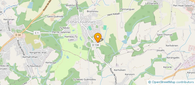 localisation de l'entreprise MADAME SILVIA TINCA  CLOHARS-FOUESNANT