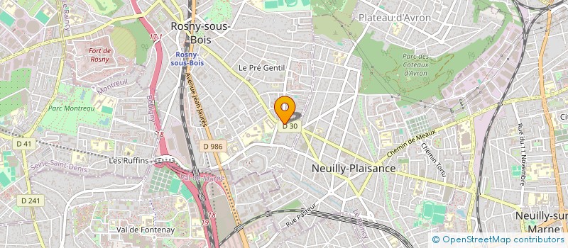 localisation de l'entreprise MADAME SILYA BELALA à ROSNY-SOUS-BOIS