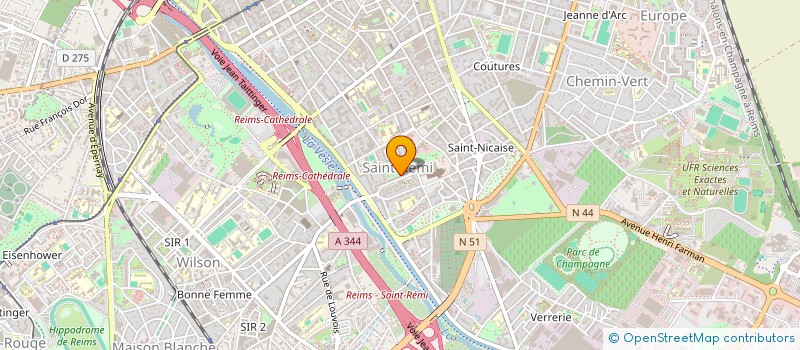 localisation de l'entreprise MADAME SIMEONE MBARGA  REIMS