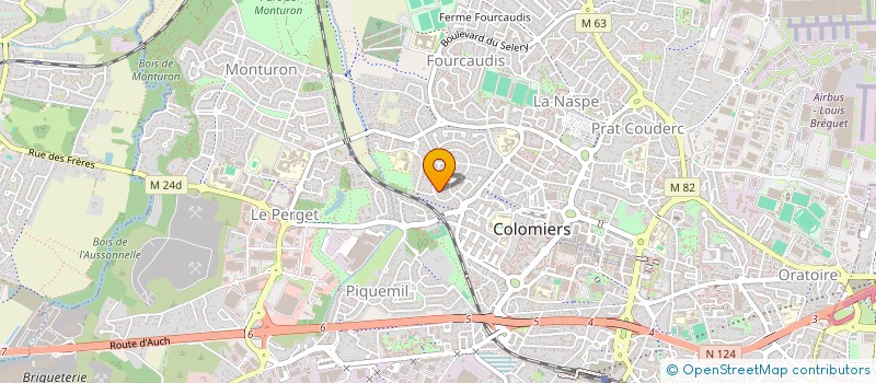 localisation de l'entreprise MADAME SIMONA D'ATTANASIO à COLOMIERS