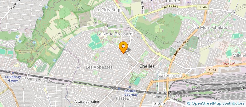 localisation de l'entreprise MADAME SIMONE ALEXANDRE  CHELLES