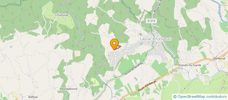 localisation de l'entreprise MADAME SIMONE BABOIS  LAURAC-EN-VIVARAIS