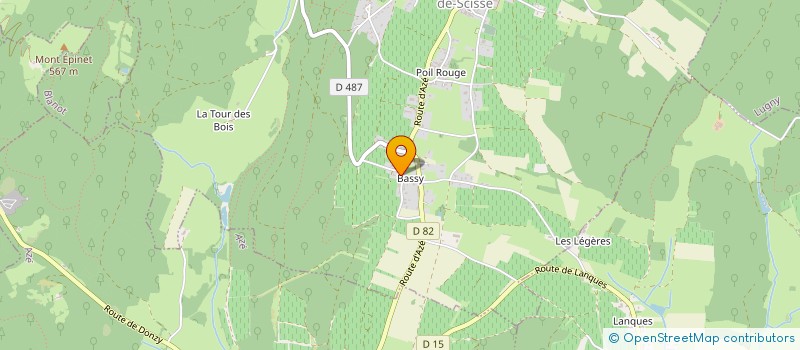 localisation de l'entreprise MADAME SIMONE BADET  SAINT-GENGOUX-DE-SCISSE