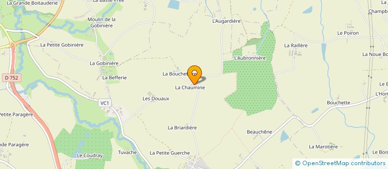 localisation de l'entreprise MADAME SIMONE BARBIER DU DORE à MONTREVAULT-SUR-EVRE