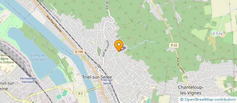 localisation de l'entreprise MADAME SIMONE BARD  TRIEL-SUR-SEINE