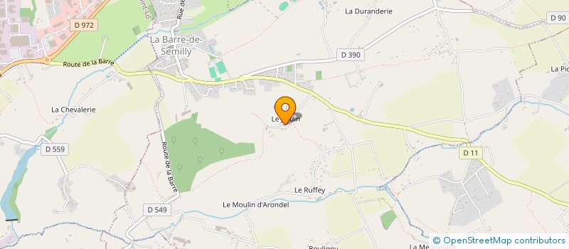 localisation de l'entreprise MADAME SIMONE BAZIRE  LA BARRE-DE-SEMILLY