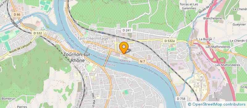 localisation de l'entreprise MADAME SIMONE BEAU  TAIN-L'HERMITAGE