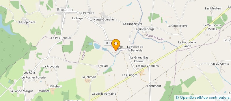 localisation de l'entreprise MADAME SIMONE BENOIST  BROUALAN