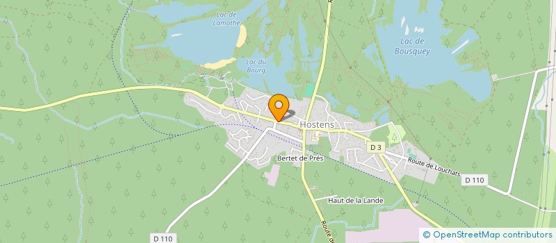 localisation de l'entreprise MADAME SIMONE BERNARD  HOSTENS