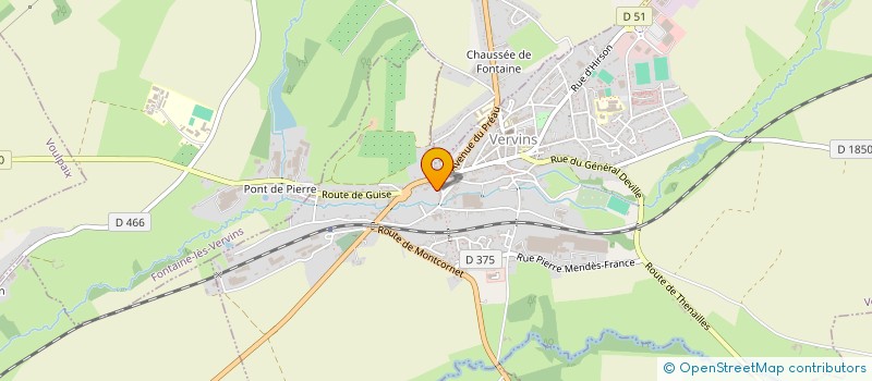 localisation de l'entreprise MADAME SIMONE BERTIN  VERVINS