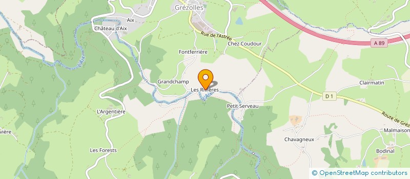localisation de l'entreprise MADAME SIMONE BERTIQUET à GREZOLLES