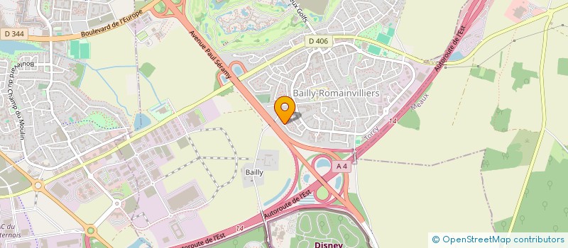 localisation de l'entreprise MADAME SIMONE BEZERRA DE ARAUJO  BAILLY-ROMAINVILLIERS