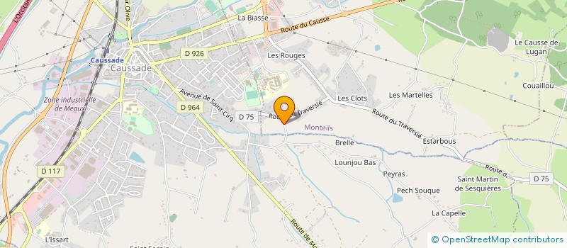 localisation de l'entreprise MADAME SIMONE BIEGA à MONTEILS