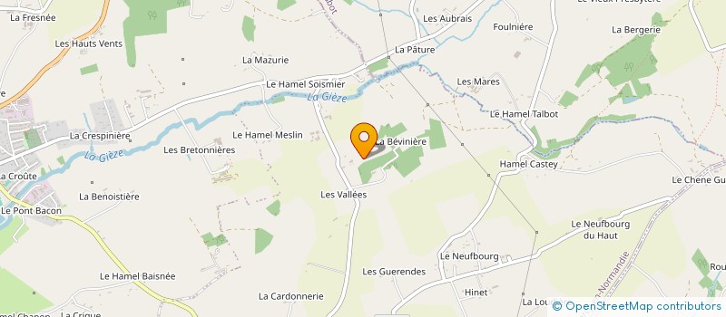 localisation de l'entreprise MADAME SIMONE BISSON  PERCY-EN-NORMANDIE