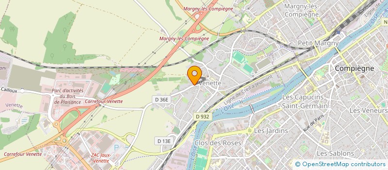 localisation de l'entreprise MADAME SIMONE BLONDEL  MARGNY-LES-COMPIEGNE