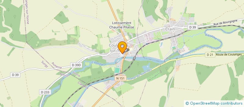 localisation de l'entreprise MADAME SIMONE BONFILLOU à COULANGES-SUR-YONNE